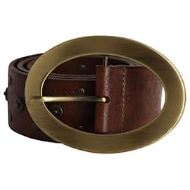 Dolce & Gabbana-Dolce & Gabbana Belt in Brown Leather-Brown