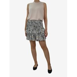 Isabel Marant Etoile-Minifalda escalonada floral verde - talla FR 36-Verde