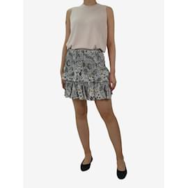 Isabel Marant Etoile-Green floral tiered mini skirt - size FR 36-Green