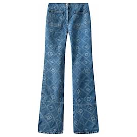 Chanel-2023 Nouveau jean à logo-Bleu