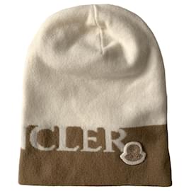 Moncler-Cappello a cuffia in maglia di lana e cashmere-Multicolore