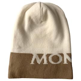 Moncler-Bonnet en maille de laine et cachemire-Multicolore