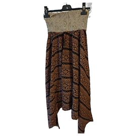 BEL AIR Silk Harem Pants Dark brown