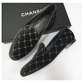Chanel-Chanel 2017 Loafer mit ineinandergreifendem CC-Logo-Mehrfarben