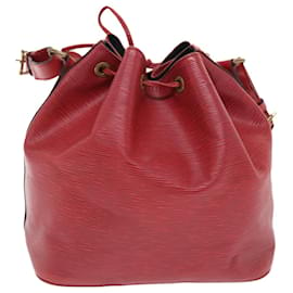 Louis Vuitton-LOUIS VUITTON Epi Petit Noe Shoulder Bag Red M44107 LV Auth ep1260-Red