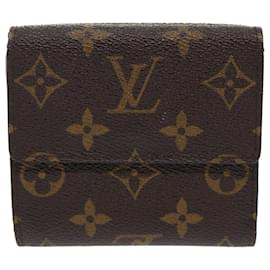 Louis Vuitton-Carteira LOUIS VUITTON Monogram Porte Monnaie Bier Cartes Crdit M61652 auth 49954-Monograma