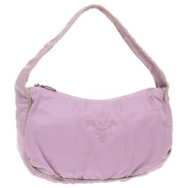 Prada-PRADA Shoulder Bag Nylon Pink Auth bs7263-Pink