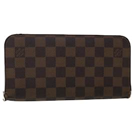 Louis Vuitton-LOUIS VUITTON Damier Ebene Portefeuille Insolite Cartera larga N63071 Auth th3887-Otro