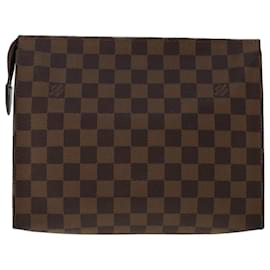 Louis Vuitton-LOUIS VUITTON Damier Ebene Poche Toilette 26 Tasca N47543 LV Aut 50119-Altro