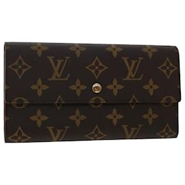 Louis Vuitton-LOUIS VUITTON Monogram Portefeuille International Long Wallet M61217 Auth bs7199-Monogram