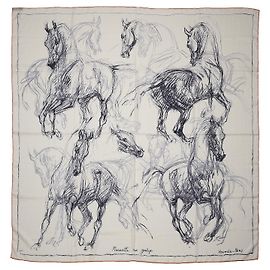 Hermès Pirueta a galope Branco