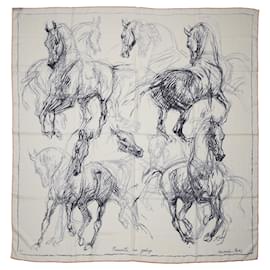 Hermès-Pirouette at a gallop-White