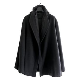 Dolce & Gabbana Fall 2012 Casaco de capa masculino Preto