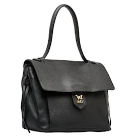 Louis Vuitton-LockMe Leather Handbag M54008-Black