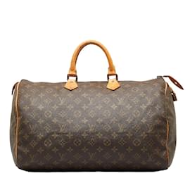 Louis Vuitton Monogram Randonnee GM Leather Fabric Brown Shoulder bag 992