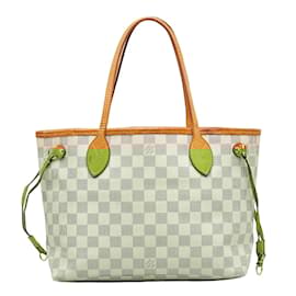 Louis Vuitton-Damier Azur Neverfull PM N51110-White