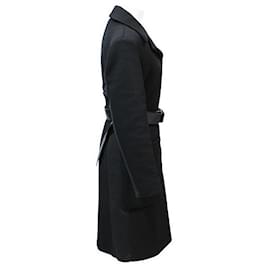Louis Vuitton Black Damier Raincoat Mac Belted Trench Jacket Coat