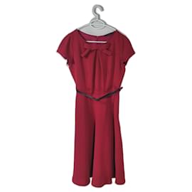 Twin Set-Dresses-Dark red