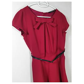 Twin Set-Dresses-Dark red