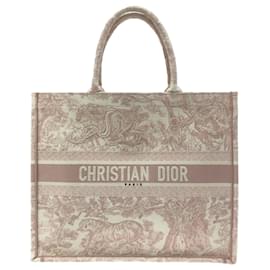 2023 DIOR DIORIVIERA Pink Toile BEACH BAG 2023 Limited Edition