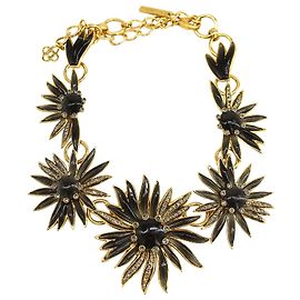 Collier Oscar de la Renta Starburst en métal doré Doré