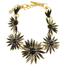 Oscar de la Renta-Oscar de la Renta Starburst Necklace in Gold Metal-Golden