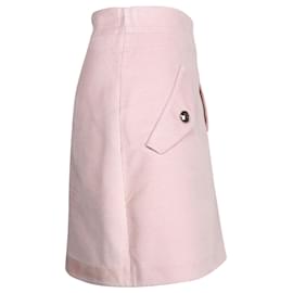 Maje-Maje Jinelle Corduroy Skirt in Pink Cotton-Other