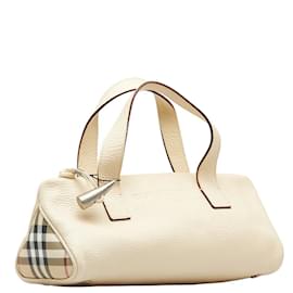 Burberry-Bolsa de couro-Branco