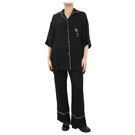 Palm Angels Black soiree pajama set  - size IT 42 Black
