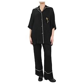 Palm Angels-Black soiree pajama set  - size IT 42-Black