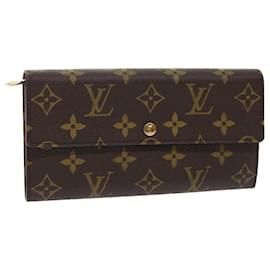 Louis Vuitton-Cartera larga Sarah con monograma Portefeuille Sarah de LOUIS VUITTON M61734 LV Auth 49957EN-Monograma