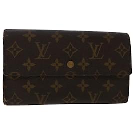 Louis Vuitton-LOUIS VUITTON Monogram Portefeuille International Long Wallet M61217 auth 50213-Monogram