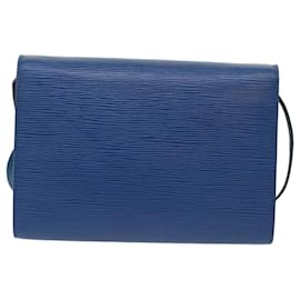 Louis Vuitton-LOUIS VUITTON Epi Pochette Arche Umhängetasche Blau M52575 LV Auth 50104-Blau