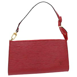 Louis Vuitton-Estuche para accesorios LOUIS VUITTON Epi Pochette Accessoires Rojo M52987 LV Auth 50296-Roja