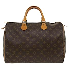 Louis Vuitton-Louis Vuitton Monogram Speedy 35 Hand Bag M41524 LV Auth yk8152b-Monogram