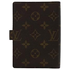 Louis Vuitton-LOUIS VUITTON Monogram Agenda PM Day Planner Cover R20005 LV Auth 50234-Monogram