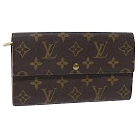 Louis Vuitton-Carteira LOUIS VUITTON Monogram Porte Monnaie Bier Cartes Crdit M61652 auth 50303-Monograma