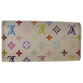 Louis Vuitton-LOUIS VUITTON Monogram Multicolor Multi Cles 4 Portachiavi Bianco M60043 auth 49872-Bianco