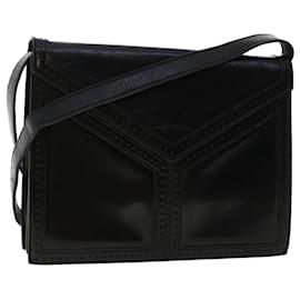 Saint Laurent-SAINT LAURENT Clutch Bag Shoulder Bag Leather 2Set Black White Auth ep1268-Black,White