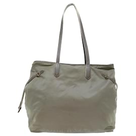 Prada-PRADA Tote Bag Nylon Gray Auth fm2605-Grey