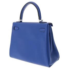Hermès-hermes kelly 25-Bleu