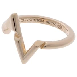 Louis Vuitton LV Volt Upside Down Ring, Yellow Gold, Gold, 52