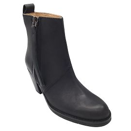 Schwarze Leder-Stiefeletten von Acne Studios Schwarz