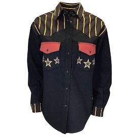 Etro Black Multi 2022 Star Print Denim Jacket Black