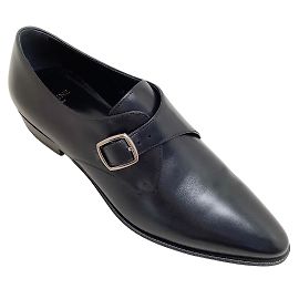 Céline Celine Jacno Monk-Schuhe aus schwarzem Leder Schwarz