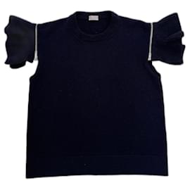 Mrz Strickjacke dunkelblau Kaschmir Dunkelblau