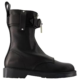 JW Anderson-Punk Combat Boots - J.W. Anderson - Leather - Black-Black