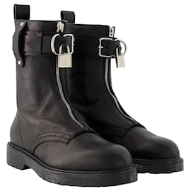 JW Anderson-Punk Combat Boots - J.W. Anderson - Leather - Black-Black