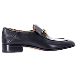 Gucci-Gucci Horsebit Loafers in Black Leather-Black