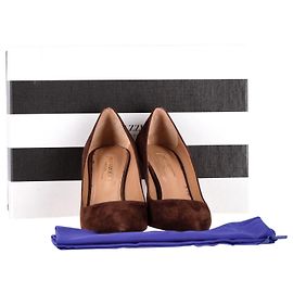 Escarpins puristes Altuzarra 85 en daim marron Marron